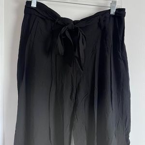 Banana Republic Wide Leg Pants, Black, Size 8